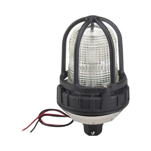 Luz estroboscópica para ubicaciónes peligrosas,  montaje tipo tubo, 12-24Vcc, magenta