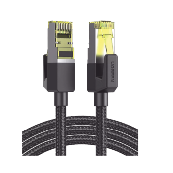 Cable Ethernet Cat7 CLASS?F/FTP Redondo con Malla de Nylon 1 Metro