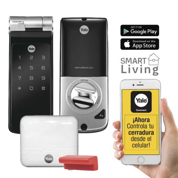 Kit de Hub con Cerradura YDF40: Código, Biometria y apertura Smartphone en cualquier parte el Mundo