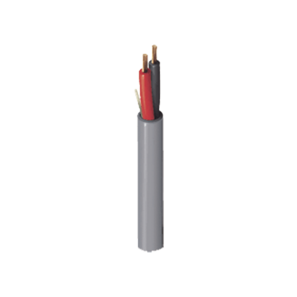 Bobina de 305 metros de cable / 2 x 16 AWG / Color Gris / Para aplicaciones multi propósito, seguridad, control de acceso, audio.