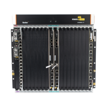 OLT Carrier Class Modular GPON, 16 Ranuras de Servicio, Incluye 1 Tarjeta de Servicio, crecimiento hasta 256 puertos GPON o 128 XGPON, Gestión por UNM2000, CLI
