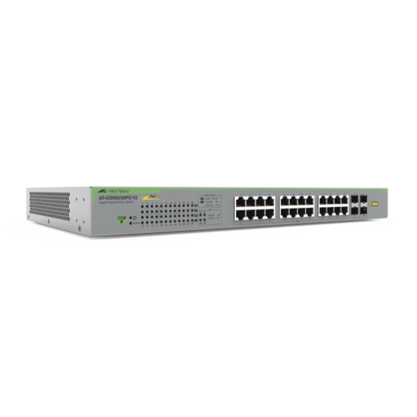 Switch PoE+ Gigabit WebSmart de 24 puertos 10/100/1000 Mbps + 4 puertos SFP Gigabit, 185 W, Version 2