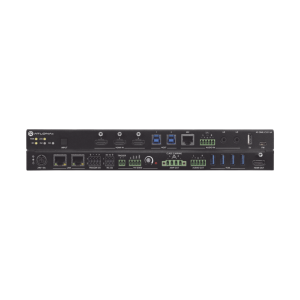 Switch Matriz Omega 3 Entradas HDMI y 1 Salida HDMI, amplificador mezclador y concentrador USB