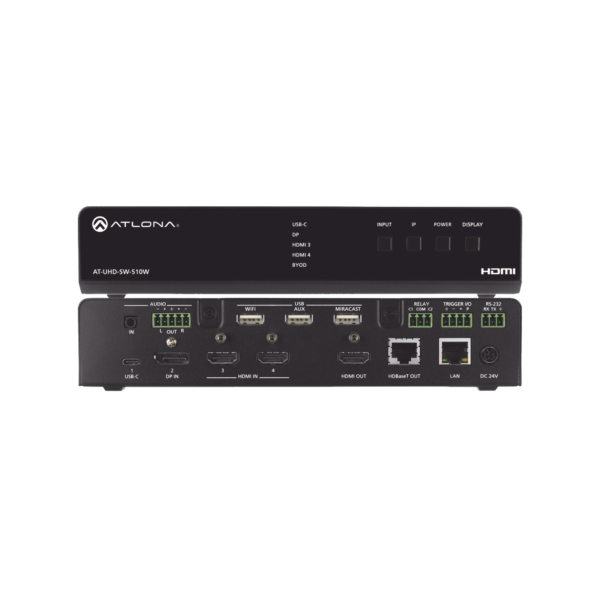 FIVE-INPUT UNIVERSAL SWITCHER WITH WIRELESS PRESENTATION LINK