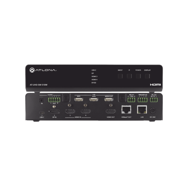 FIVE-INPUT UNIVERSAL SWITCHER WITH WIRELESS PRESENTATION LINK EU MODEL