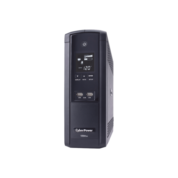 UPS de 1350 VA/810 W, Topología Línea Interactiva, Entrada 120 Vca NEMA 5-15P, Tipo Torre, Con 12 Tomas NEMA 5-15R, 5 años de garantía
