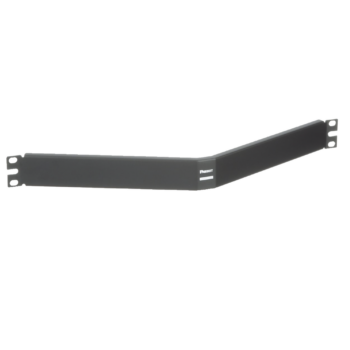 Tapa Ciega Para Rack Estándar de 19in, Angulado, de Acero, 1UR, Color Negro