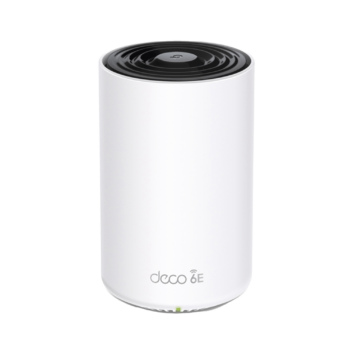 Router Inalámbrico MESH Interior para Hogar / Doble Banda Wi-Fi 6E AX5400 Mbps / 3 Puerto Gigabit WAN/LAN / 4 Antenas Internas / Administración Mediante la App Deco (iOS, Android) / Protección HomeShield
