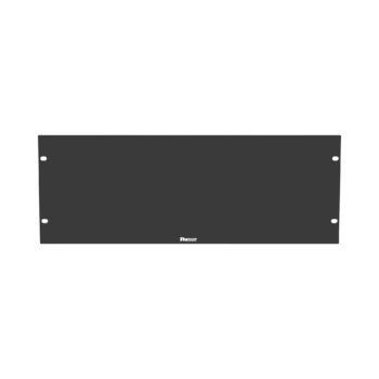 Tapa Ciega Para Rack Estándar de 19in, Plano, de Acero, 4UR, Color Negro