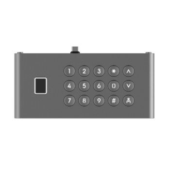 Módulo de Teclado y Huella Digital para Frente de Calle IP DS-KD9633-WBE6/ Conexión USB-C / 15 Botones / IP65 / IK07