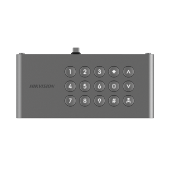 Módulo de Teclado para Frente de Calle IP DS-KD9633-WBE6 / Conexión USB-C / 15 Botones / IP65 / IK07