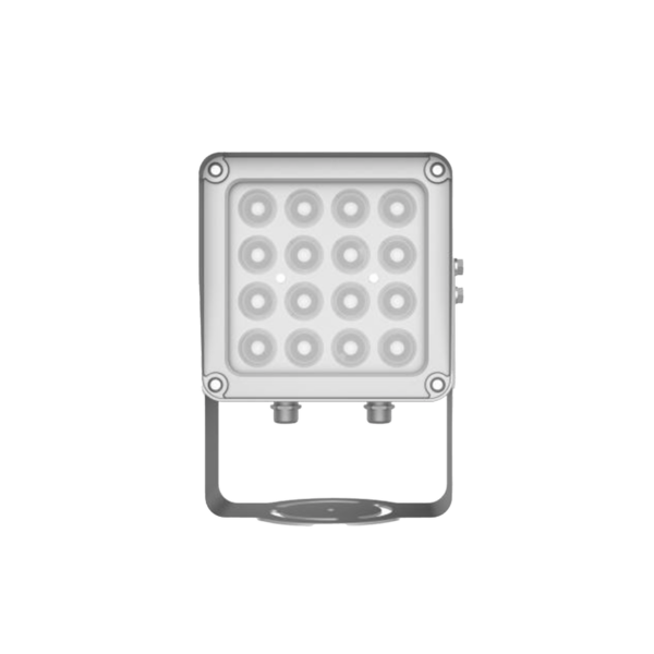 Lampara IR de Luz Continua / 16 Lámparas LED / Distancia Efectiva 16 a 25 metros / Cobertura 40° / Exterior IP66