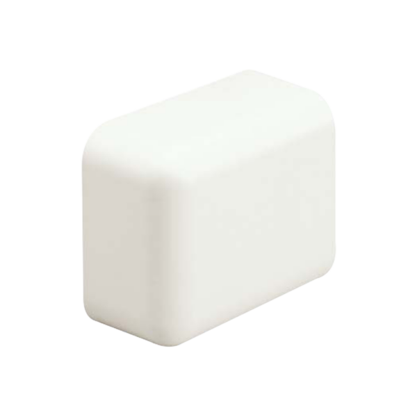 Tapa Final, para uso con canaleta LD10, material ABS, Color Blanco Mate