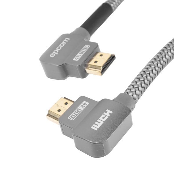 Cable HDMI Angulo 90º| 3m | Alta Definición | Version 2.0 | Alta velocidad 18Gbps | 4K@60Hz |