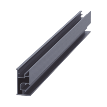 Riel 7 2100mm aluminio anodizado para montaje de módulos fotovoltaicos