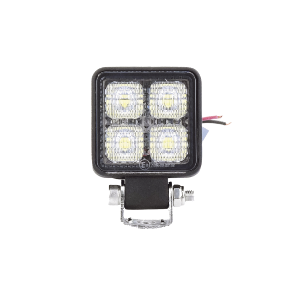 Luz de trabajo de 4 LED de 10 Watt, 12-24 Vcd, 800 lúmenes