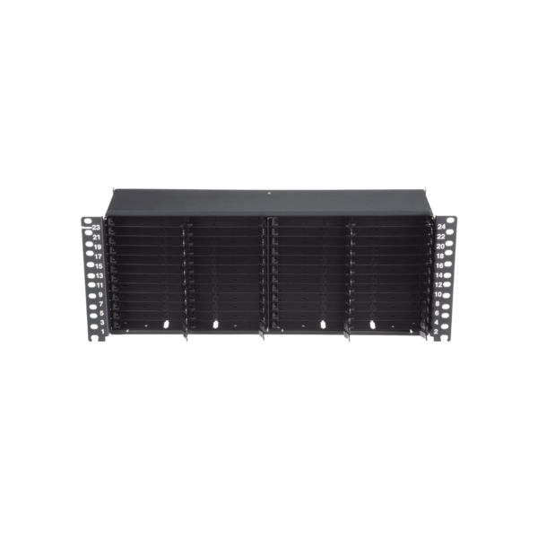 Panel de Distribución de Fibra Óptica, Acepta 12 Cassettes HD Flex™ y 144 Fibras por UR, 4UR