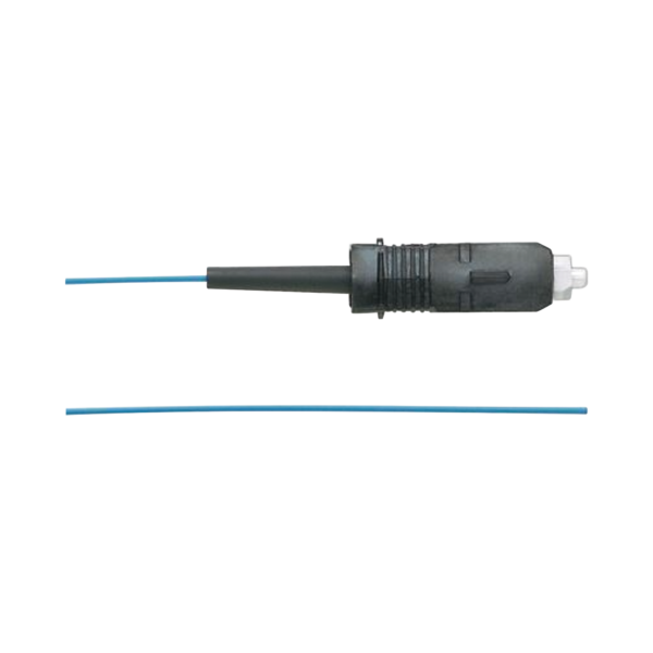 Pigtail de Fibra Óptica SC Simplex, Multimodo OM3 50/125, 900um, Color Aqua, 1 Metro