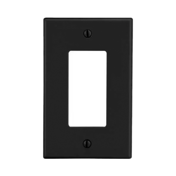 Tapa para Contacto Dúplex Color Negro.