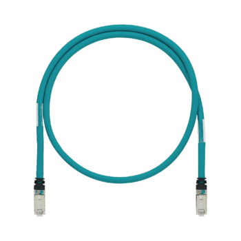 Patch Cord Cat5e de Grado Industrial 600V, Blindado SF/UTP, Calibre 24 AWG, Color Aqua, 15m