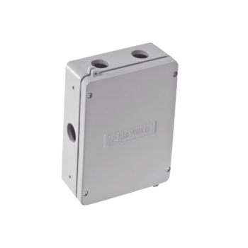 Caja de Unión de Aluminio con 5 salidas de 1/2" / 2 Izq _ 2 Der_ 1 Abajo.