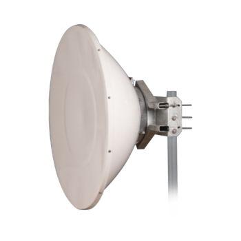 Antena Direccional de Alto Rendimiento / 35.5 dBi / 4 ft / 5.9-7 GHz / Conectores R-SMA / Alto Aislamiento al Ruido / Fácil Montaje y herraje de acero inoxidable /  Radomo Incluido