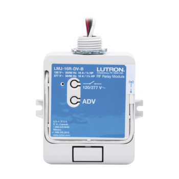 (RadioRA2) Relay control de iluminación, carga 16A, 120/277V, compatible con RadioRA2, RA2Select y RR3.