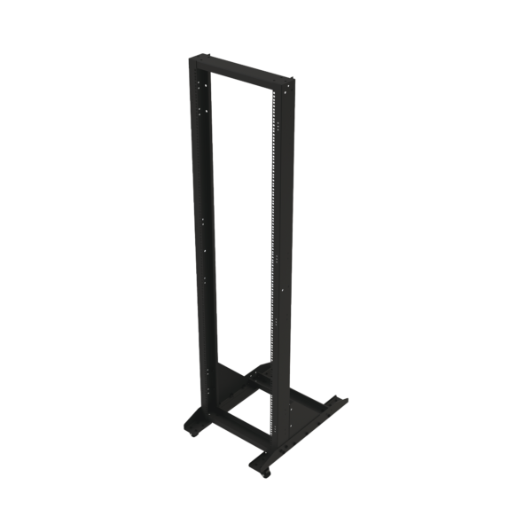 Rack Móvil de Acero de 2 Postes, 45 UR, Incluye 4 Ruedas Uso Rudo.