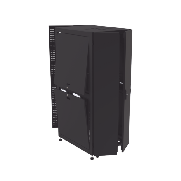 Gabinete para Telecomunicaciones Rack Estándar de 19", 42UR, 800 mm Ancho x 1000 mm Profundidad. Fabricado en Acero, Se envía el Gabinete Armado.
