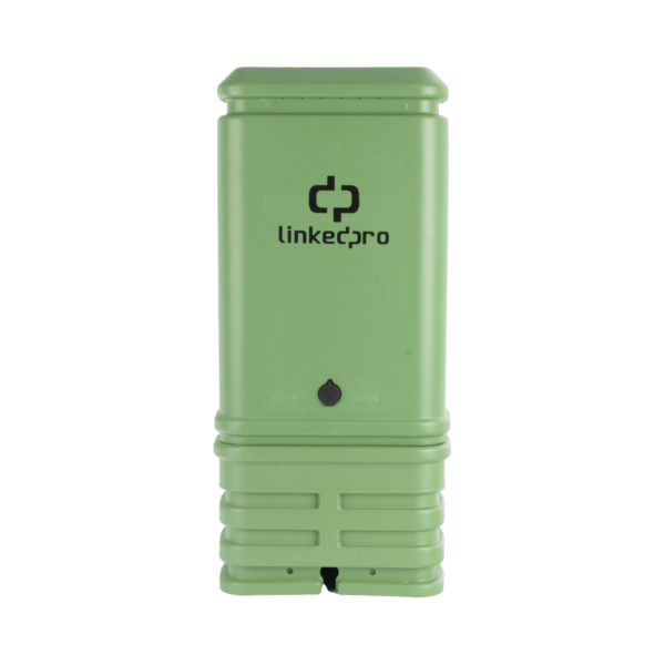 Pedestal para Cajas de Empalme de Fibra Óptica tipo Cubo Color Verde con Bracket Estandar (No incluye caja de empalme)