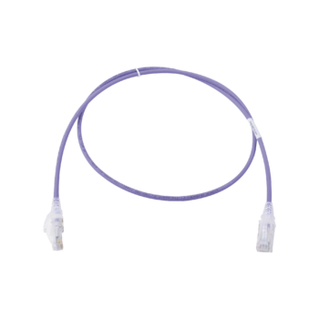 Patch Cord MC6 Modular Cat6 UTP, CM/LS0H, 3ft, Color Violeta, Diámetro Reducido (28AWG), Versión Bulk (Sin Empaque Individual)