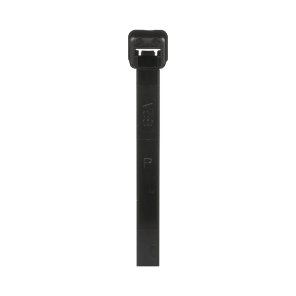 Cincho de Nylon 6.6 de Bloqueo, 188 mm largo x 4.8mm ancho, Color Negro, Exterior Resistente a Rayos UV, Paquete de 1000pz
