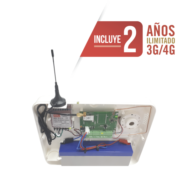 Panel de Alarma Cloud / 2 Años 3G/4G Ilimitado Incluido  / 32 Zonas Inalámbricas / 8 Zonas Cableadas / Programación 100% vía WEB y APP gratuita.