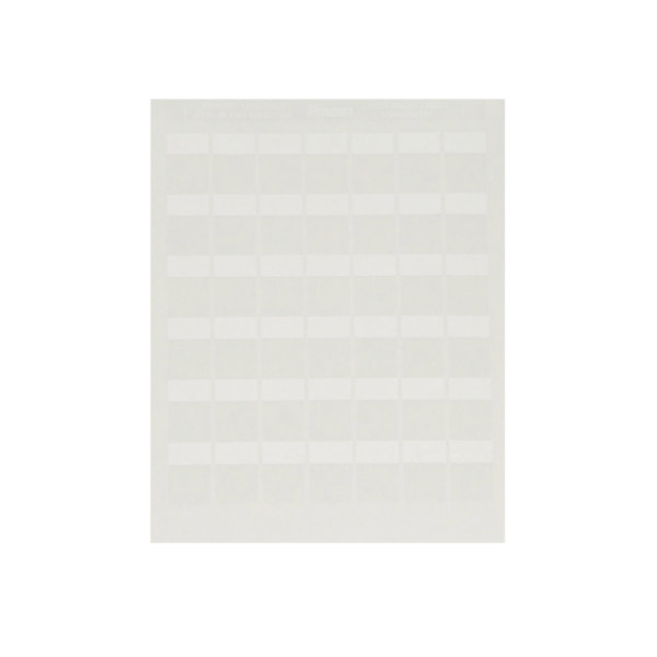 Paquete de Hojas con 2500 Etiquetas de Identificación Auto-laminadas para Impresora Láser/Inyección de Tinta, para Cables de 4.1 a 8.1 mm de Diámetro (10 - 6 AWG), Color Blanco