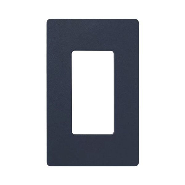 Placa de pared 1 espacio, para atenuador (dimmer), apagador ó control remoto inalámbrico LUTRON.