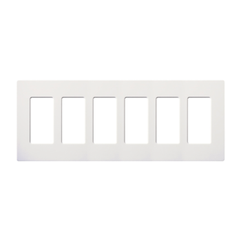 Placa 6 espacios pata dimmer o apagadores Lutron