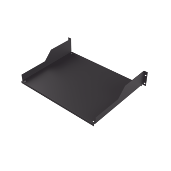 Charola para Soportar Equipos en Rack de 19 in, Profundidad de 34 cm, Color Negro, 2U