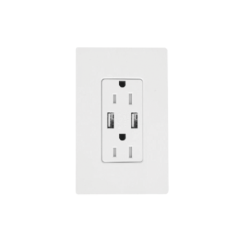 Receptáculo 15 A con puerto USB