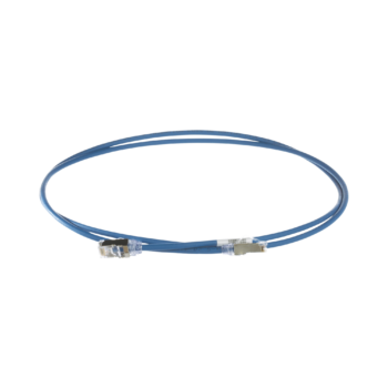 Patch Cord Cat6A, Diametro Reducido 28 AWG, Blindado S/FTP, CM/LS0H, 15 m, Color Azul