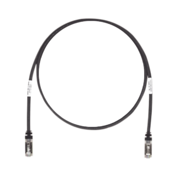 Patch Cord Cat6A, Blindado S/FTP, CM/LS0H, 7ft, Color Negro