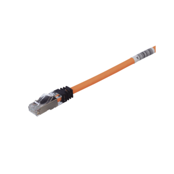 Patch Cord Cat6A, Blindado S/FTP, CM/LS0H, 7ft, Color Naranja