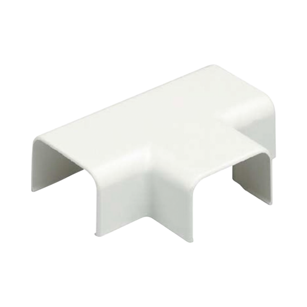 Conexión en "T", para uso con canaleta LD3, material ABS, Color Blanco Mate