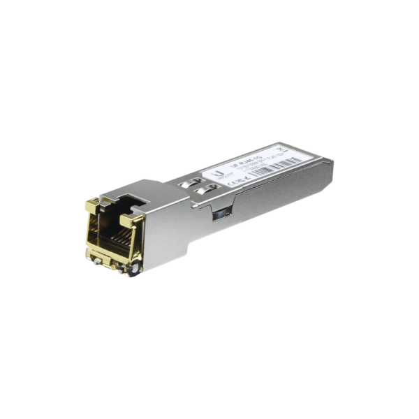 UFiber Módulo Ethernet RJ45 a SFP+ 1/10 Gbps, distancia hasta 100 m (1 Gbps) o 30 m (10 Gbps)
