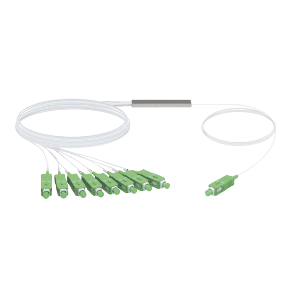 UFiber Splitter (Divisor Óptico) PLC 1 x 8, con conectores SC/APC