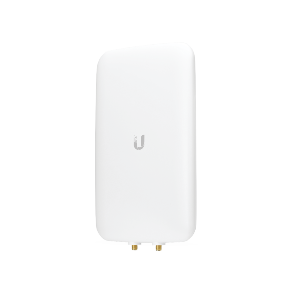 Antena sectorial simétrica UniFi, doble banda con apertura de 90° en 2.4 GHz (10 dBi) y 45° en 5 GHz (15dBi)