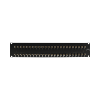 Patch Panel UltraMAX. UTP, Precargado con Jacks Cat6A, 48 Puertos, Plano, 2U