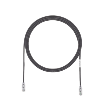Cable de Parcheo TX6, UTP Cat6, Diámetro Reducido (28AWG), Color Negro, 15 ft