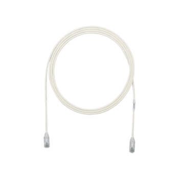 Cable de Parcheo TX6, UTP Cat6, Diámetro Reducido (28AWG), Color Blanco Mate, 17 ft