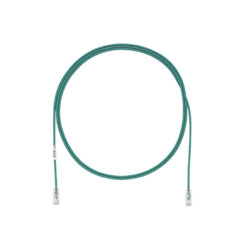 Cable de Parcheo TX6, UTP Cat6, Diámetro Reducido (28AWG), Color Verde, 30ft