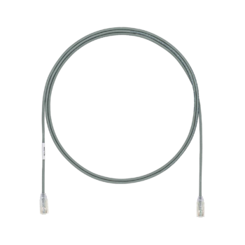Cable de Parcheo TX6, UTP Cat6, Diámetro Reducido (28AWG), Color Gris, 3ft